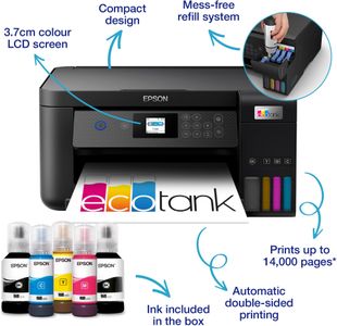 Epson EcoTank ET-2850 Wireless All-in-One Inkjet Printer
