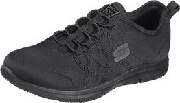 Skechers for Work Women's Ghenter Srelt Work Shoe, Black, 7 M US
