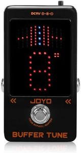 JOYO Buffer Tuner Pedal Built-in Buffer with Accurate Tuning and LED Screen for Electric Bass Guitar Effects (Buffer Tune JF-19)