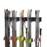 Ultrawall Ski Rack, Wall Mounted Ski Storage for Garage Storage Organizer System, 10 Pairs of Skis Holder for Home Shed, Holds Up to 300lbs