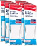 LEADER Double Air Foam Insoles, Keeps Feet Cool & Dry, Extra Thick Dual Layer, for Men & Women, One Size Fits Most, Trim to Size, Unisex, Compare to Dr. Scholls Air-Pillo, 1 Pair - Pack of 6