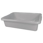 Rubbermaid Commercial 3349 4-5/8-Gallon Capacity, 20" Length x 15" Width x 5" Height, Gray Color, High-Density Polyethylene Bus and Utility Box