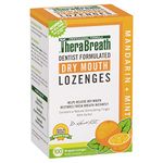 TheraBreath Dentist Recommended Dry Mouth Lozenges, Sugar Free, Mandarin Mint Flavor, 100 Count