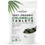 Earth Circle Organics Chlorella Tablets - Raw - 250 mg - 400 Count