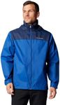 Columbia Men's Glennaker Lake Ii Rain Jacket, Mountain Blue/Collegiate Navy, Small