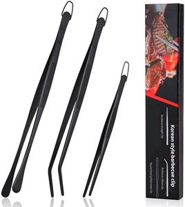 Morapin 3 Pcs Cooking Tweezers Set, 8" 12" Food Grade 304 Stainless Steel