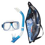 TUSA Sport Adult Liberator Mask and Snorkel Combo, Clear Blue