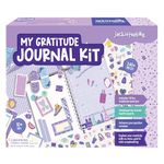 jackinthebox Gratitude Journal Kit for Girls Ages 8-12, 242 pcs, Scrapbooking Journal Set for Teen & Tween Girls,10 Fun Gratitude Exercises, Journal Art & Craft Kit, Ideal Gift for Girls 8 9 10 11 12