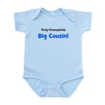 CafePress Big Cousin (Only Grandchild) Infant Bodysuit Cute Infant Bodysuit Baby Romper Sky Blue