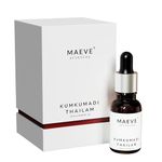 MAEVE Kumkumadi Thailam, Kumkumadi Night Face Oil for Glowing and Radiant Skin, Anti-Aging, All Natural, With Pure Saffron and Sandalwood, 15 ml