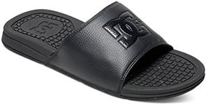 DC mens Bolsa Slide Sandal Flip Flop, Black/Black/Black, 12