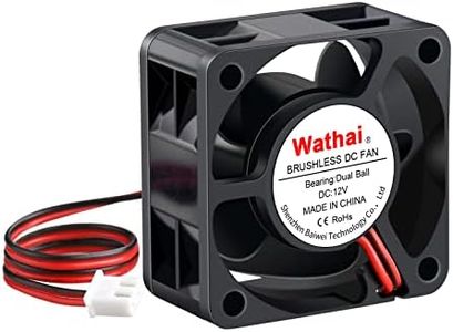 Wathai 40mm x 20mm 12V Dual Ball Bearing DC Brushless Cooling Fan for 12 Volt PSU Replacment, DIY Small Electronic Equipment Cooling