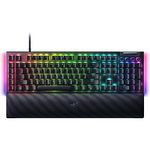 Razer BlackWidow V4 Mechanical Gaming Keyboard: Yellow Switches Linear & Silent - Chroma RGB - 6 Macro Keys - Magnetic Wrist Rest - Doubleshot ABS Keycaps - Roller & Media Keys - Razer Snap Tap