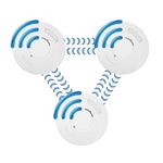 Hispec Wireless Interlinked 2 Smoke & 1 Heat Alarm Bundle – 10 Year Sealed Lithium Battery Alarms