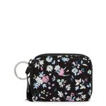 Vera Bradley Cotton Petite Zip-Around Wallet with RFID Protection, Botanical Ditsy, Botanical Ditsy