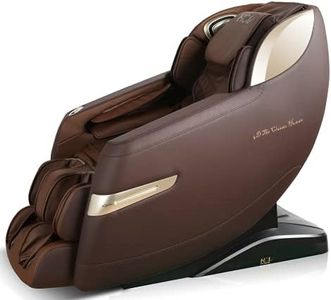 HCI Stainless Steel Egenki Full Body Massage Chair 4D Technology, Zero Gravity Recliner, Ai Voice Control, Sliderail Technology, Sl Track, Bluetooth, Rolling, Air Compression Massage, Brown
