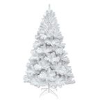 VEYLIN 7ft White Christmas Tree 1600 Tips Artificial Tree with Metal Stand