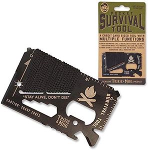 Pocket Survival Tool - Unique Gifts For Men - Cool Gadgets For Men - Tools For Men - Bottle Openers - Camping Gadgets - Keychain Tool - Pocket Tool - Credit Card Multitool - Trixie and Milo