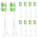 Brightdeal Replacement Toothbrush Heads for Philips Sonicare Electric Toothbrush, Brush Heads Compatible with EasyClean HealthyWhite Protectiveclean 4100 and Other Snap-On Handles (White)