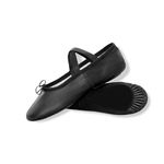 Ballet Shoes Dance Shoes Ballet Shoes for Girls - Full Flat Leather Sole, Dancing Shoe Yoga Gymnastic Slipper Pumps - Women & Adults - Kids Ballet Shoes Black