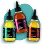 Careberry's Organic Hair Oil Trio: Red Onion & Black Seed, Rosemary & Jojoba, and Castor Oil (Pack of 3)