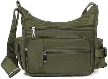 VOLGANIK ROCK RFID Anti Thief Crossbody Bag for Women Waterproof Shoulder Bag Messenger Bag Casual Nylon Purse Handbag