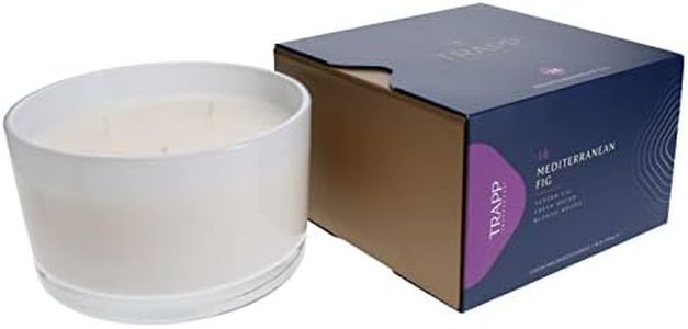 Trapp 16oz 3-Wick Poured Scented Candle - No.14 Mediterranean Fig - Fruity Fragranced Luxury Candle - up to 70 Hour Burn | Notes of Tuscan Fig, Fresh Melon, Blonde Woods