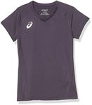 ASICS Spin Serve Volleyball Jersey Short Sleeve, Team Steel Grey, x Large