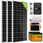 ECO-WORTHY 600W 12V Complete Solar Panel System Off Grid Kit with MPPT Charge Controller, 100AH Lithium Batteries and 1100w Inverter for Cabin Van RV Home