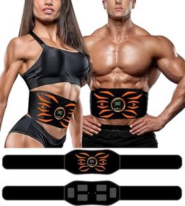 LOFFU Abs Muscle Stimulator,Electric Abdominal Muscle Toner, EMS Smart Fitness Body Muscle Training Stimulator Suitable for both men's and women's home fitness centers
