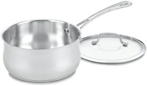 Cuisinart 4193-20 Contour Stainless 3-Quart Saucepan with Glass Cover