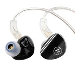 Linsoul 7HZ SONUS 1DD+1BA Dual Driver in Ear Monitor, HiFi in Ear Earphone IEM, with Detachable High-end Silver-Plated OCC Cable, Aluminum Back Cavity for Audiophile, Gaming Earbuds, Musician