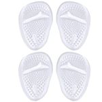 2Pairs Ball of Foot Cushions for High Heels, Women Metatarsal Pads Self Adhesive Gel Cushion Pads Reusable Forefoot Pads for Foot Pain Relief Reduce Forefoot Pressure