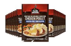 Club House, Dry Sauce/Seasoning/Marinade Mix, Chicken Gravy, Gluten-Free, 25g, Case Pack 18 Count