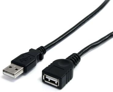 StarTech.com Black USB 2.0 Extension Cable A to A - M/F (USBEXTAA10BK)