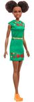 Barbie Dreamhouse Adventures Nikki Doll, Brunette, 11.5-inch, in Green Dress, Gift for 3 to 7 Year Olds