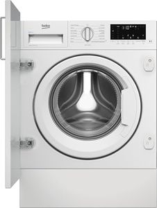 Beko RecycledTub® WTIK94121F Integrated 9kg WiFi Connected Washing Machine with 1400 rpm - White - A Rated