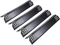 Unicook BBQ Heat Plates 14.56" L, Barbecue Gas Grill Replacement Parts, Porcelain Heat Shield, Burner Cover, Flame Tamer, Heat Tent for Gas Grills, 4 Pack