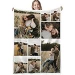 FROKIK Personalised Blanket, Custom Blanket, Personalised Photo Blanket, Customised Photo Blanket Personalised for Adults Kids, Personalised Gifts for Mum, Dad, Boyfriend, Girlfriend