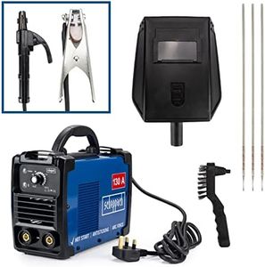 Scheppach 130 Amp Inverter Welder Machine, 230v, Lightweight and Highly Portable with Welding Shield, Shoulder Harness, 1.8m Cable 3 Year, WSE1000
