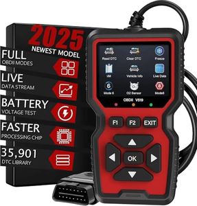 OBD2 Diagnosegerät, Fehlercode Auslesegerät, Fehlerauslesegerät mit Alle OBDII Funktionen, Universal Lkw und KFZ, 10 Sprachen KFZ Diagnosegerät für nach 2000 Alle Fahrzeuge, Motorscanner, Auto zubehör