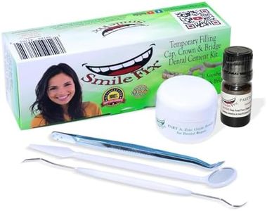 SmileFix Filling, Cap, Crown & Bridge Dental Repair Kit - Sturdy Zinc Oxide & Eugenol Oil Cement - Temporary Teeth Fix - Glue for Crowns & Bridges - Tooth Repairs - Smile Confidently