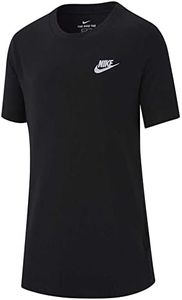 Nike Sportswear T-Shirt B/G Camiseta de Manga Corta, Niños, Negro (Black/White), M (137-146 CM)