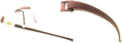 RSINC Rimless Tag eye, Light weight, Frame/Eyeglass/Spectacle (Brown, Medium Size) TAG A1