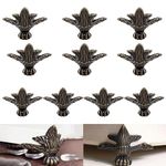 VintageBee 10 PCS Antique Brass Wood Case Jewelry Chest Storage Box Feet Leg Corner Protector