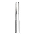 CoCud Machine Chucking Reamers, 2.4mm Diameter D4 Accuracy, M35 Cobalt High Speed Steel Straight Flutes Milling Cutter - (Applications: for Lathe Machine), 2-Pieces