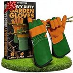 DIY Doctor Heavy Duty Gardening Gloves for Men, Thorn Proof Leather Garden Work Gloves, One Size Fits Most Unisex - (1 Pair)