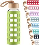 Cleesmil Sports Glass Water Bottle 