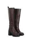 Delize Women brown high heel knee high boots 79761-40