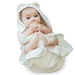 Natemia Extra Soft Baby Hooded Towel - Super Absorbent & Hypoallergenic Rayon From Bamboo Bath Towels - Sized for Infants & Toddlers - Made in Turkey - Kids Bath Towel - Kids Hooded Towel